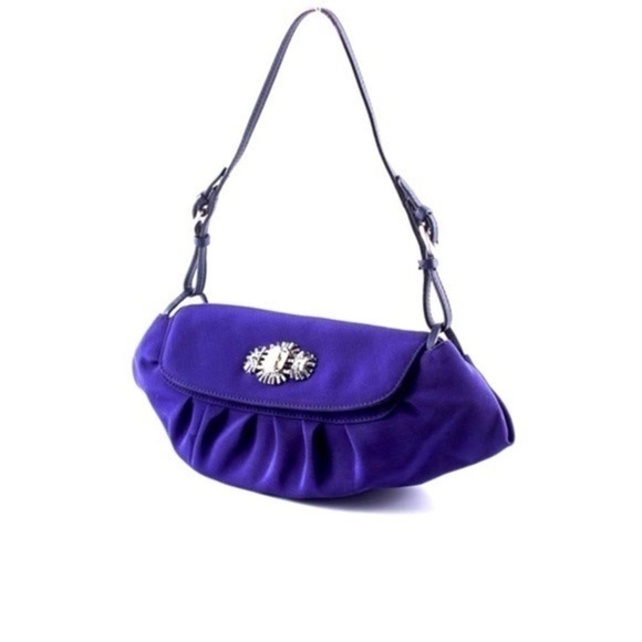 Jimmy Choo Rare jewelled collection violet purple clutch pre loved good condit.